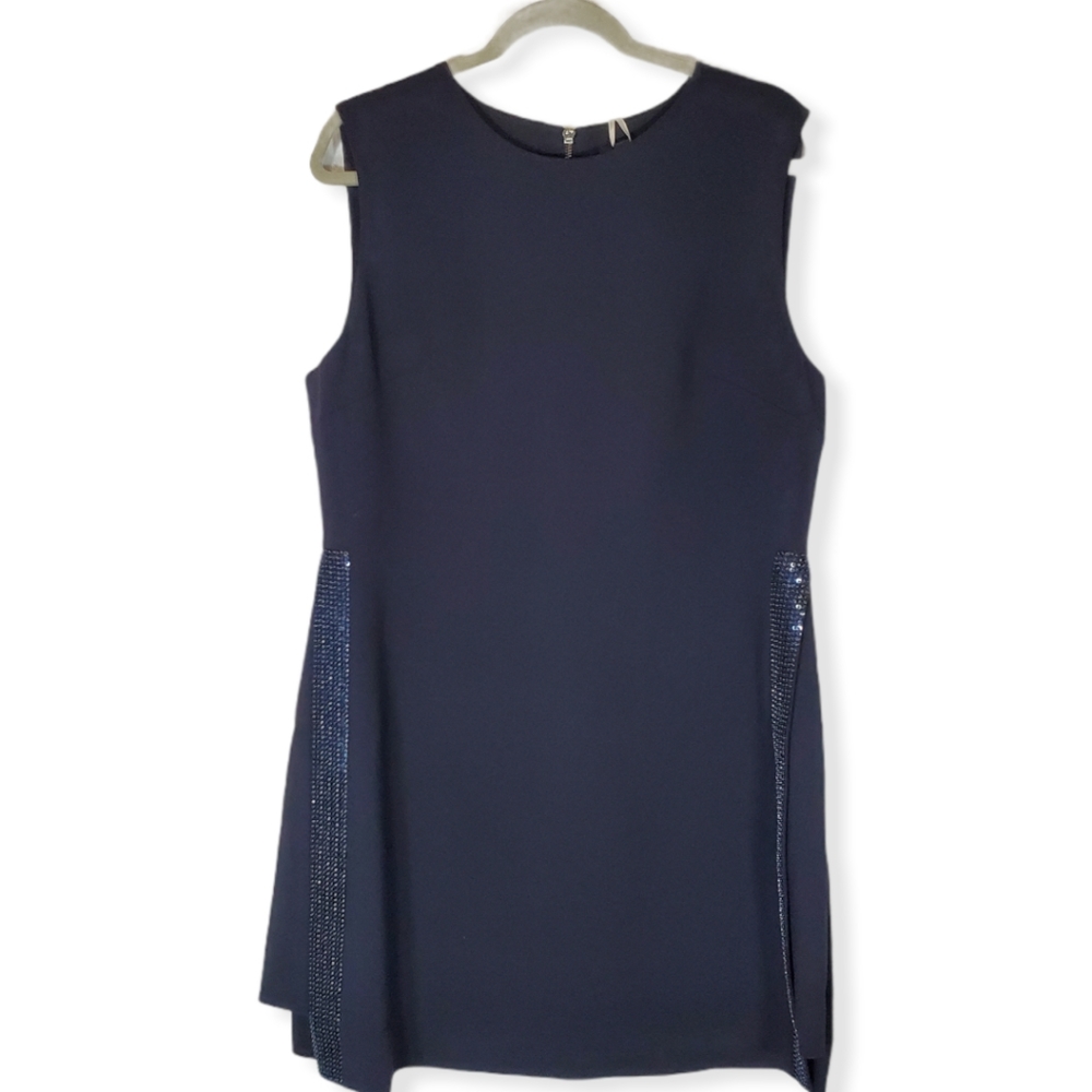 Ted Baker Dress, NWT, sz 6 Embellished Navy Tunic